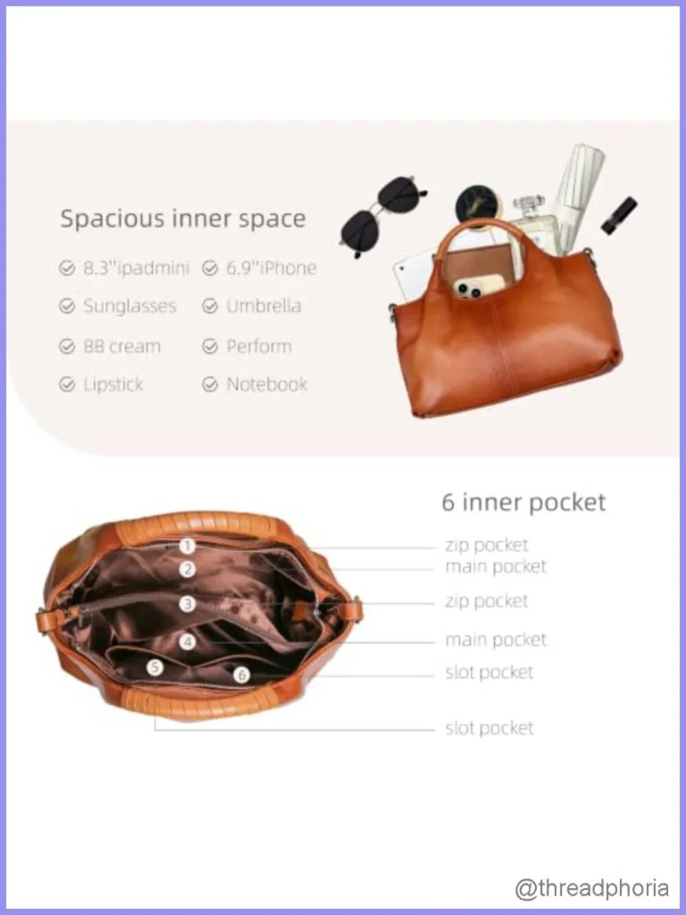 Genuine Leather Satchel Crossbody Shoulder Bag Hobo Tote Purse